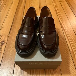 Thursday Burgundy Penny Platform - Size 7.5